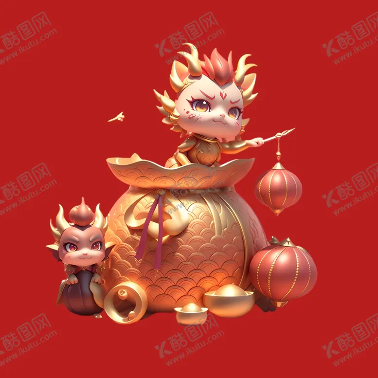 编号：93839802191645531252【酷图网】源文件下载-手绘卡通小龙
