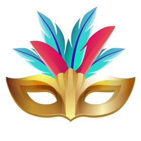 花纹面具化妆舞会合成素材