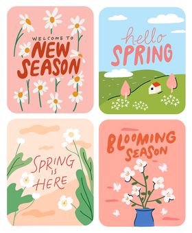 春季主题卡片设计