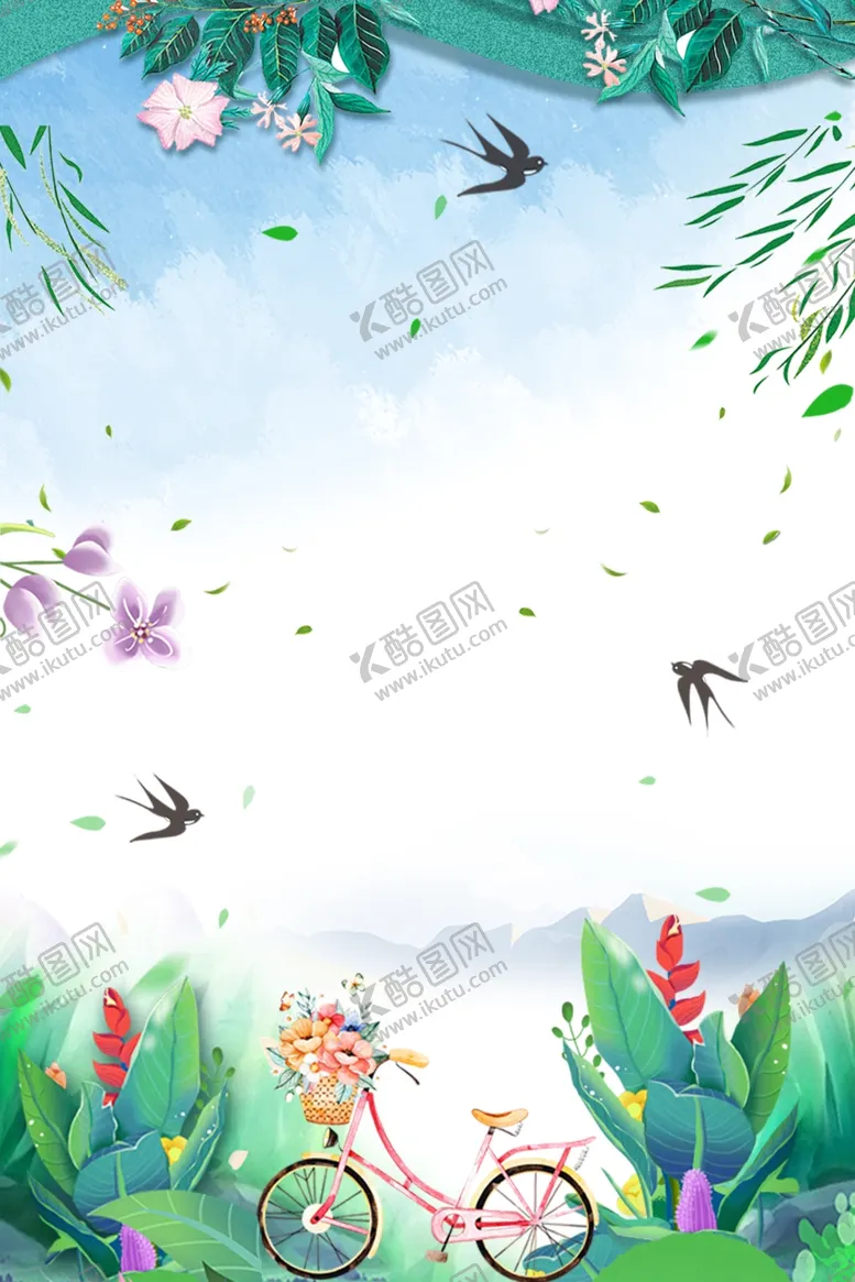 编号：54837409281003502244【酷图网】源文件下载-旅游春季海报背景
