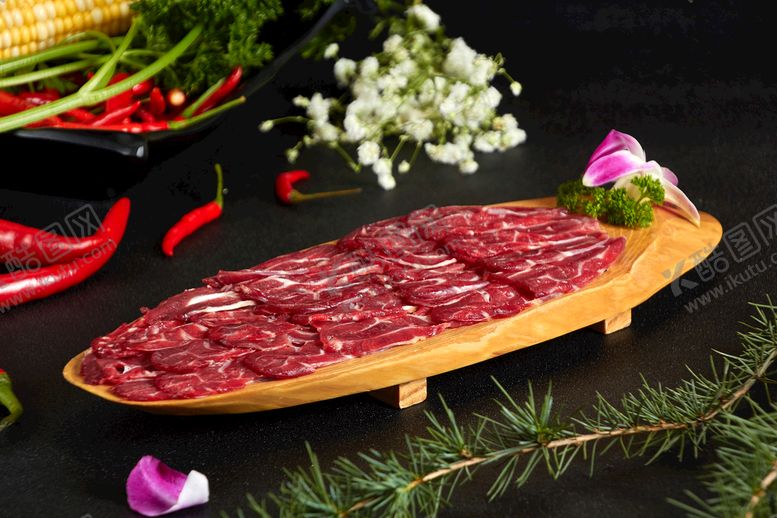 编号：49270109121455104160【酷图网】源文件下载-现切牛肉鲜羊肉火锅羊肉