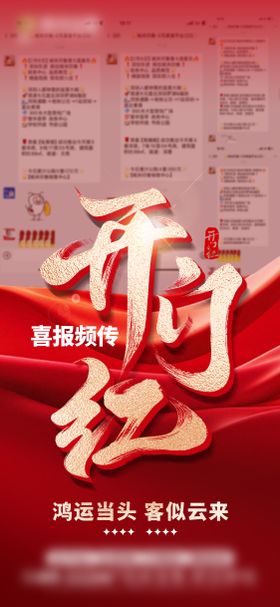 地产开门红大字报海报