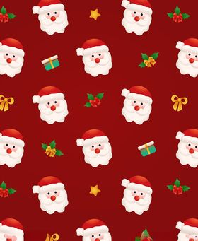 圣诞主题插画图案