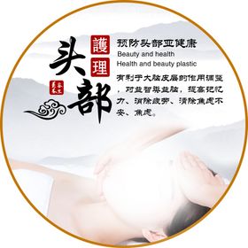 女性头部外形矢量素材