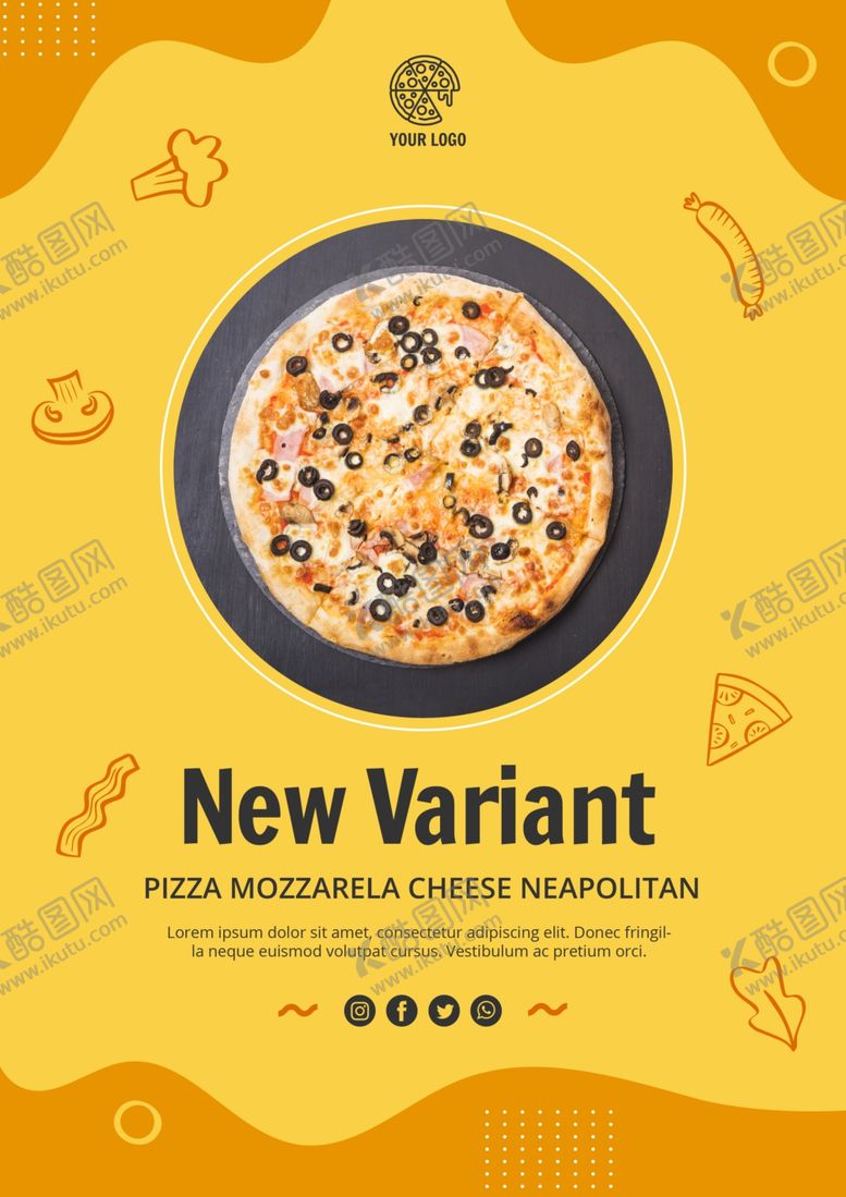 编号：78313509092211097479【酷图网】源文件下载-披萨海报