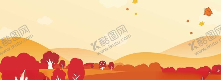 编号：52423212111631193728【酷图网】源文件下载-秋天扁平化背景