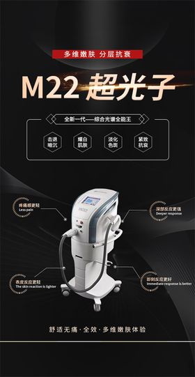 m22光子嫩肤医美海报