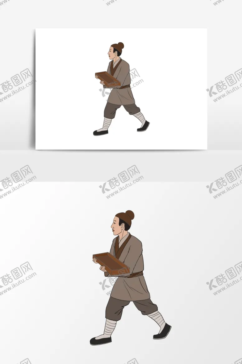 编号：31064909110751083669【酷图网】源文件下载-淡彩国画人物