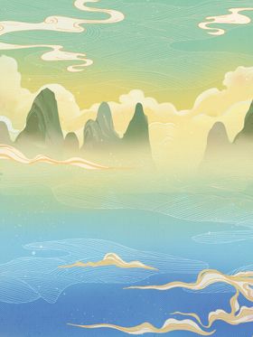 国潮插画背景创意来袭计划时尚中