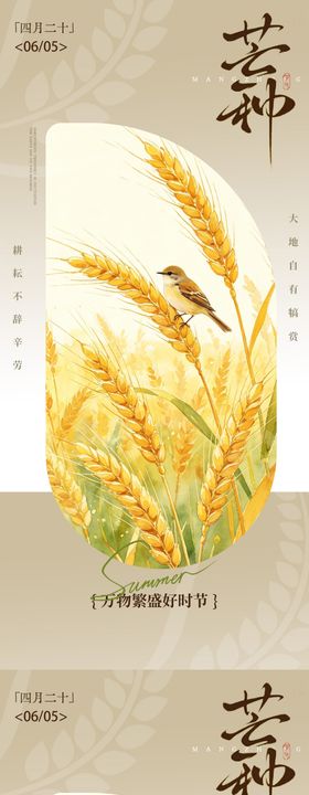 芒种节气地产海报设计