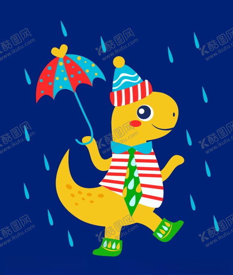 编号：25790402142207184929【酷图网】源文件下载-卡通恐龙图案