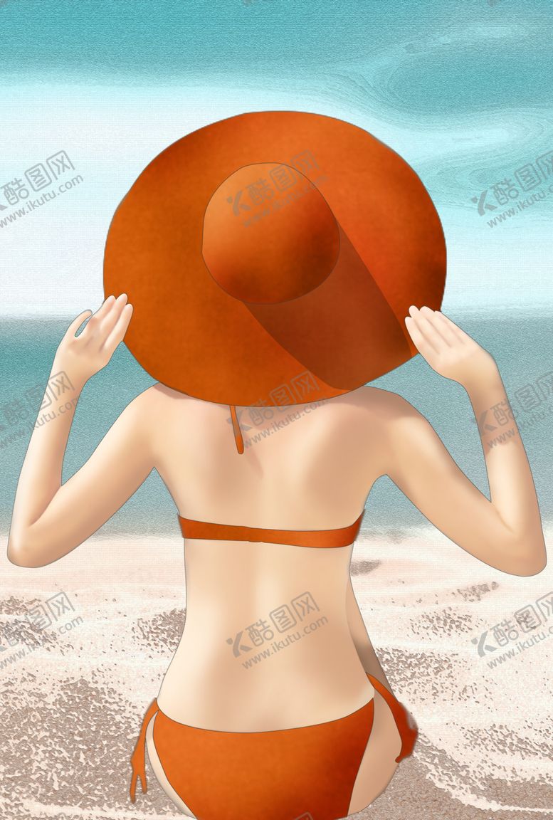 编号：91826109270249259469【酷图网】源文件下载-新中式美女人物爱马仕橙色装饰画