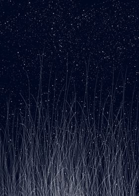 背景图小草星空底纹星星纹理