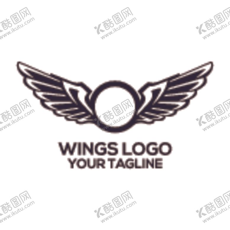 编号：59148109150211494089【酷图网】源文件下载-翅膀logo