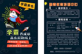 学霸养成计划宣传页
