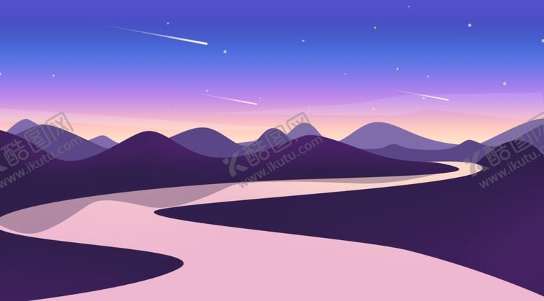 编号：24664007081208501725【酷图网】源文件下载-卡通风景插画