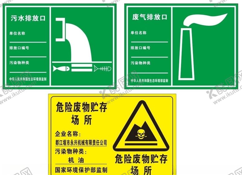 编号：74030606162036527452【酷图网】源文件下载-污水废气排放口危险废物