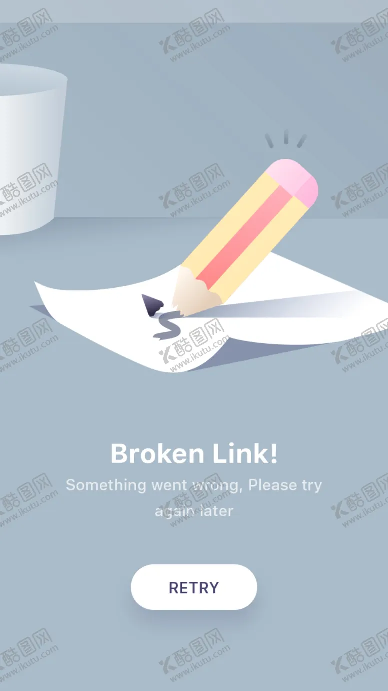 编号：61285406251647196832【酷图网】源文件下载-404界面