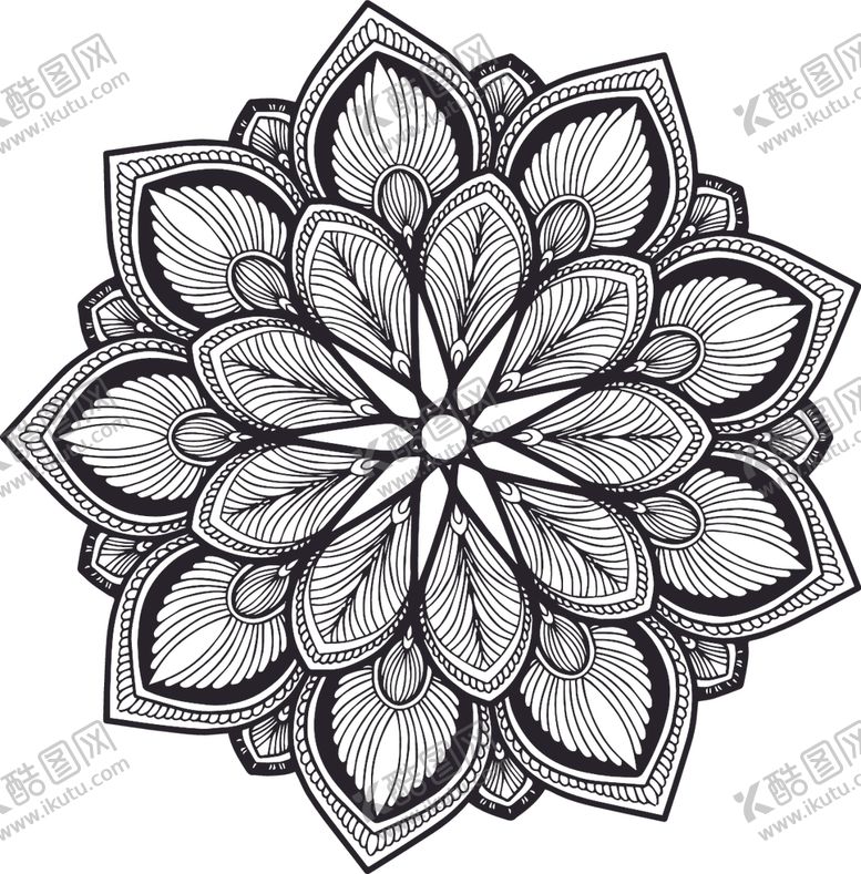 编号：27929210290853234059【酷图网】源文件下载-曼陀罗花纹