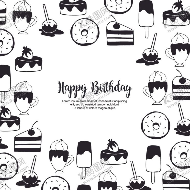 编号：93298209250235089207【酷图网】源文件下载-黑白涂鸦