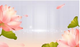创意唯美莲花背景