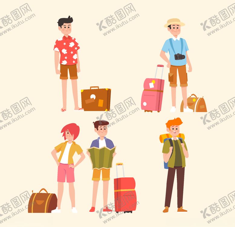 编号：69605605190839303914【酷图网】源文件下载-旅客游客