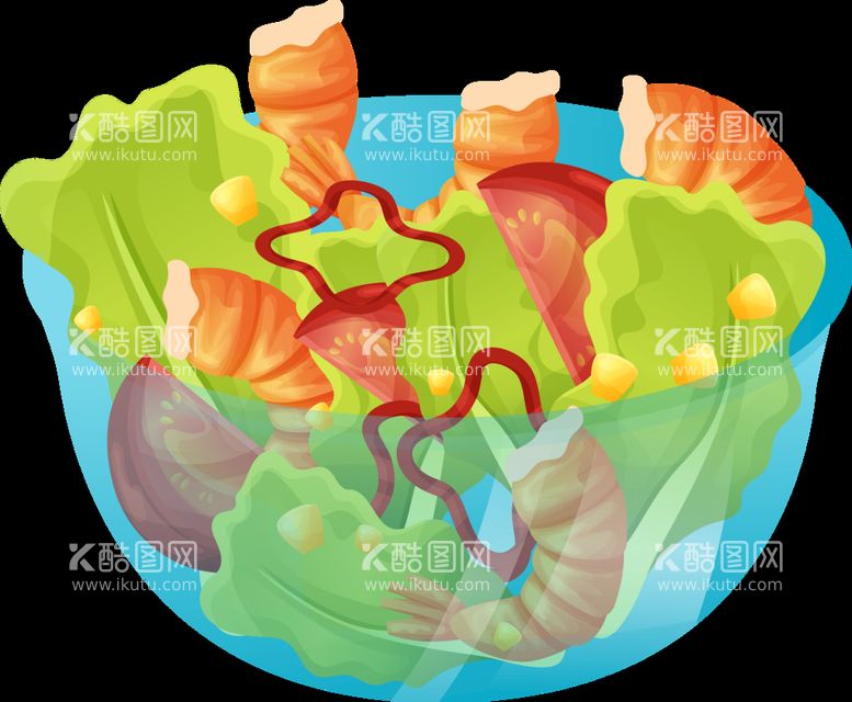 编号：83545410260248205881【酷图网】源文件下载-沙拉免抠图 