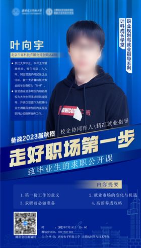 人物专家宣传海报