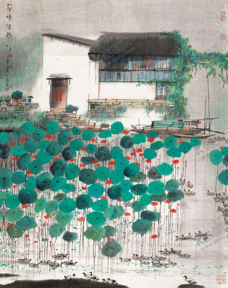 编号：17889606270057067511【酷图网】源文件下载-中式山水风景画