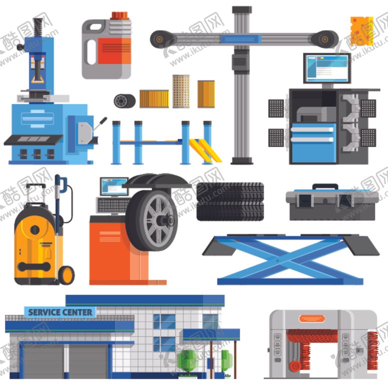 编号：10544309230243584657【酷图网】源文件下载-汽车维修