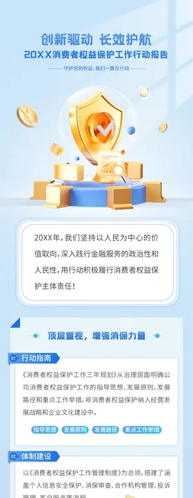 金融政策工作报告长图海报