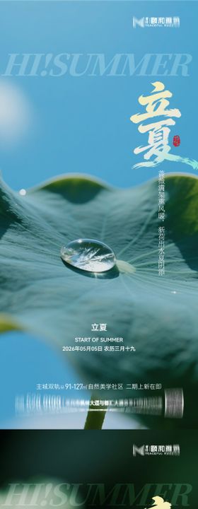 立夏节气节日海报二十四