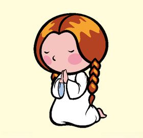 祈祷的女孩