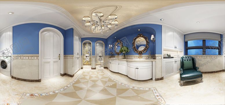 编号：66718809201402315807【酷图网】源文件下载-全景卫生间