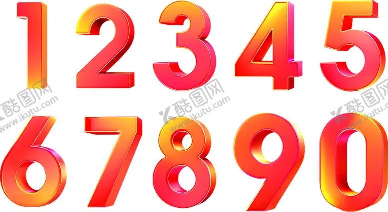 编号：39011802121905037121【酷图网】源文件下载-数字矢量立体素材
