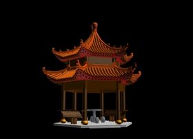 重檐六角亭