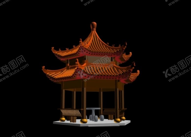 编号：30663905151755164803【酷图网】源文件下载-重檐六角亭