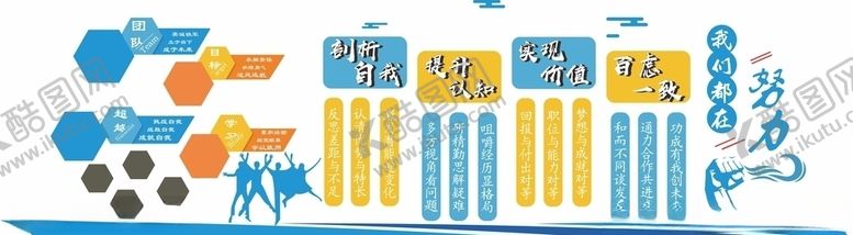 编号：28774607081140399374【酷图网】源文件下载-公司团队建设文化墙