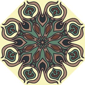 古典少数民族花纹底纹矢量瓷砖图案欧式经