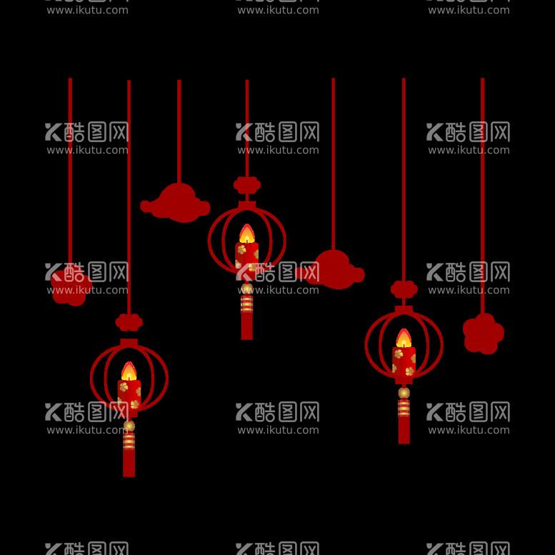 编号：21725710160402148198【酷图网】源文件下载-中式装饰物 灯笼