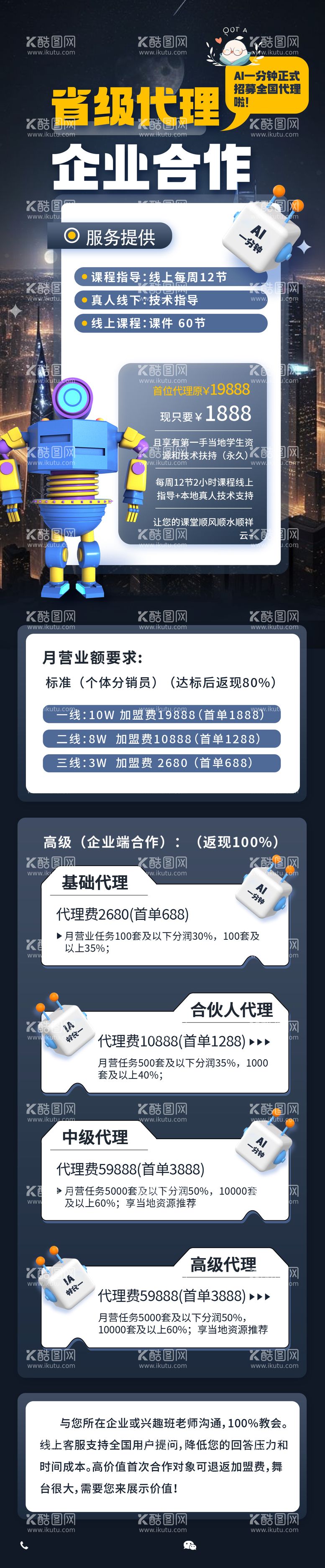 编号：40807911301815258892【酷图网】源文件下载-AI企业合作长图海报