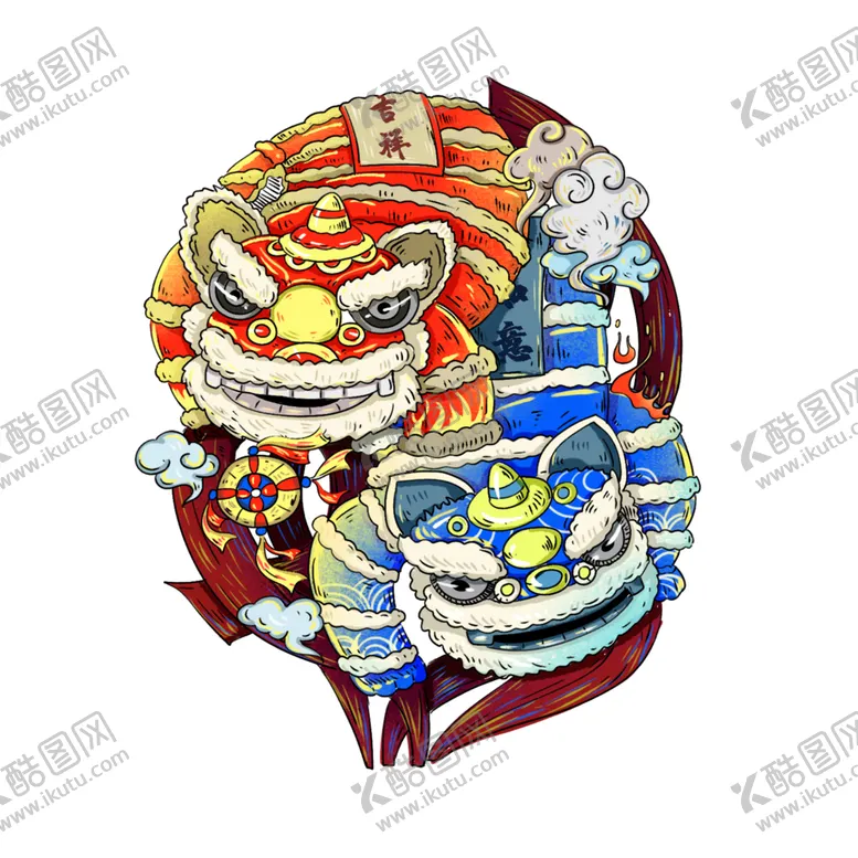 编号：99324102051701589438【酷图网】源文件下载-舞狮素材