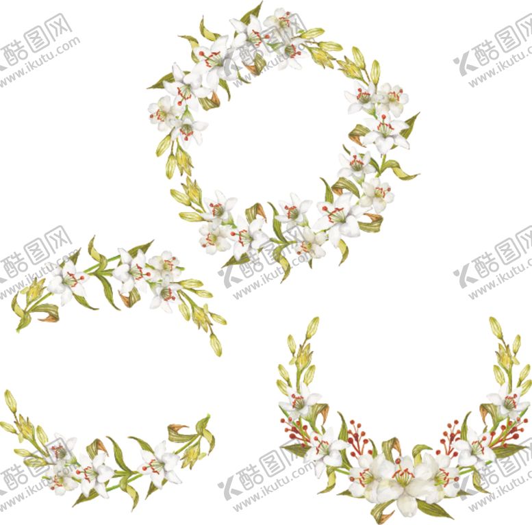 编号：29806310100607104714【酷图网】源文件下载-植物花环