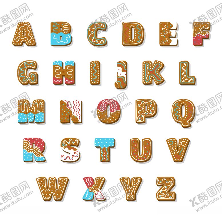 编号：29185609211123397307【酷图网】源文件下载-字母饼干