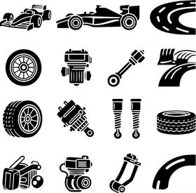 汽车零部件图标集合