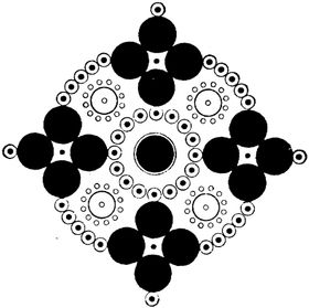 镂空花图案