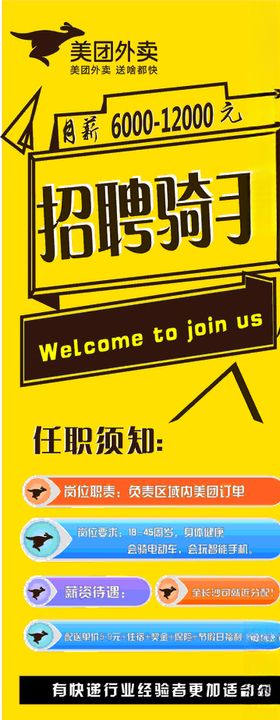 美团招聘展架