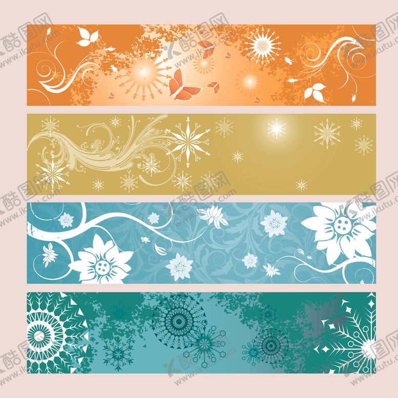 编号：78228604051645449269【酷图网】源文件下载-花卉横幅背景