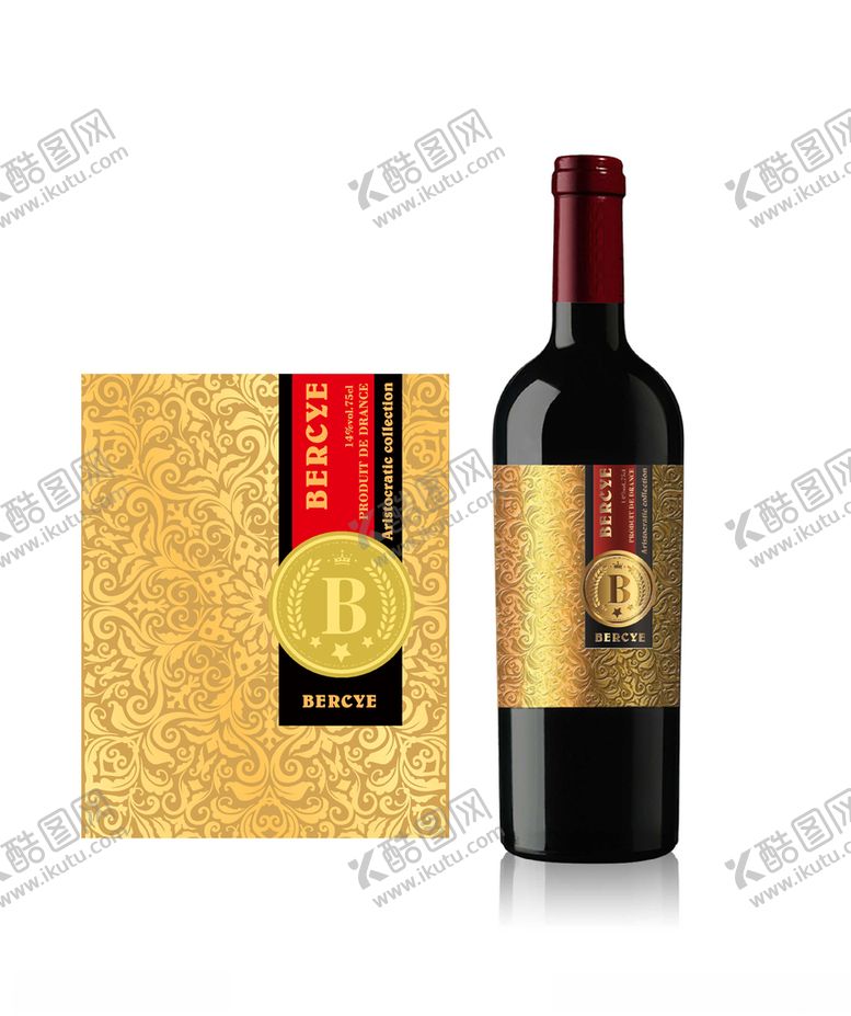 编号：56567009140704121930【酷图网】源文件下载-红酒酒标标签包装