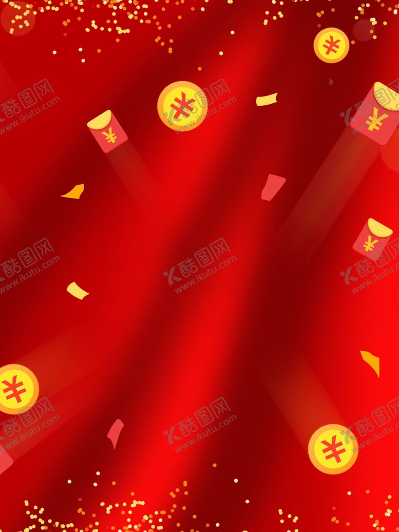 编号：99845610251825063776【酷图网】源文件下载-红色金币背景